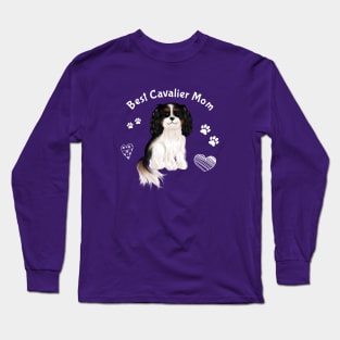 Best Tri-Colored Cavalier Mom Long Sleeve T-Shirt